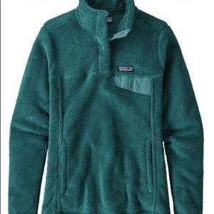 Women’s teal Re Tool Patagonia pullover in medium, EUC